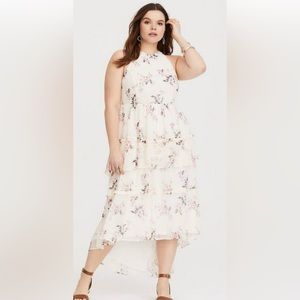 Torrid size 1 halter top hi lo dress